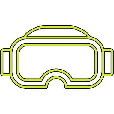 Gözlükler. Web simgesi basit illüstrasyon