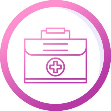 Tıbbi durum web simgesi, vektör illüstrasyonu 