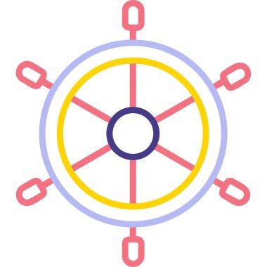 Dümen. Web simgesi basit illüstrasyon