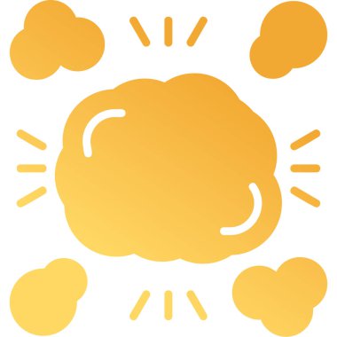 Bulutlar. Web simgesi basit illüstrasyon