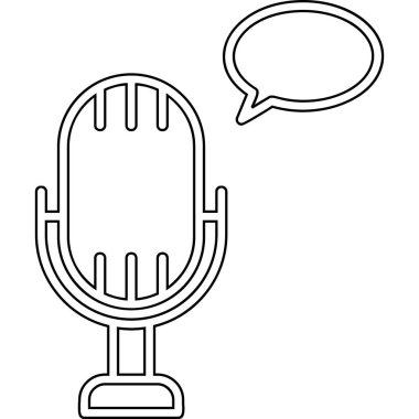 vector illustration of Voice message icon                        