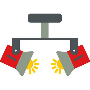 Spotlight simgesi, web basit illüstrasyon