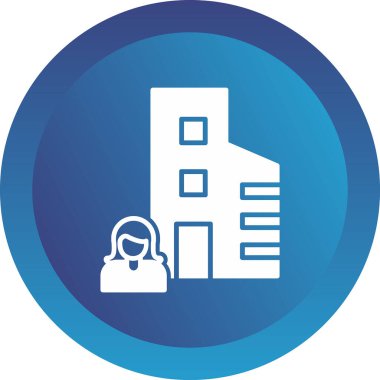 Atılgan ve kadın avatar. Web simgesi basit illüstrasyon 