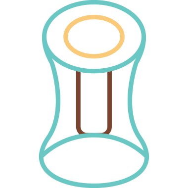 Hiperboid. Web simgesi basit illüstrasyon