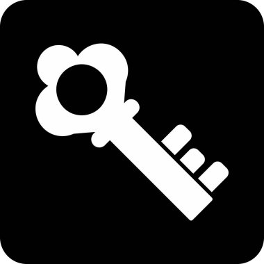 Anahtar. Web simgesi basit illüstrasyon 