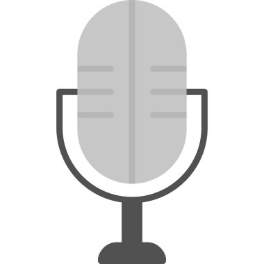 mikrofon simgesi vektör illüstrasyonu 