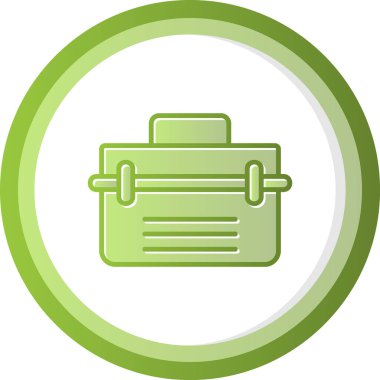 Alet çantası. Web simgesi basit illüstrasyon          