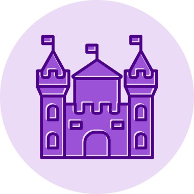 Castle vektör resimleme tasarımı