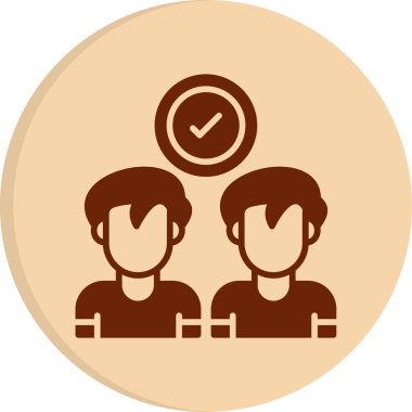 İş adamları simge vektör illüstrasyonuyla tanışıyor