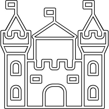 Castle vektör resimleme tasarımı