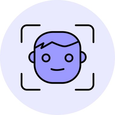 avatar erkek kullanıcı simgesi, yüz kimliği 