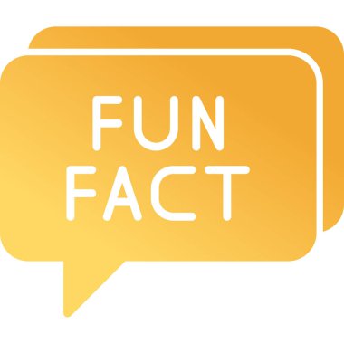 Eğlenceli Gerçekler konuşma balonu web simgesi, vektör illüstrasyonu