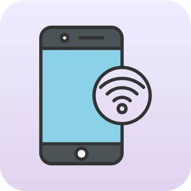 wifi vektör simgesi modern basit illüstrasyon 