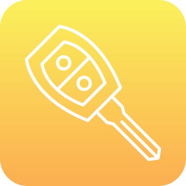 araba anahtarı vektör illüstrasyonu