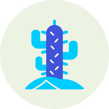 Kaktüs. Web simgesi basit illüstrasyon 