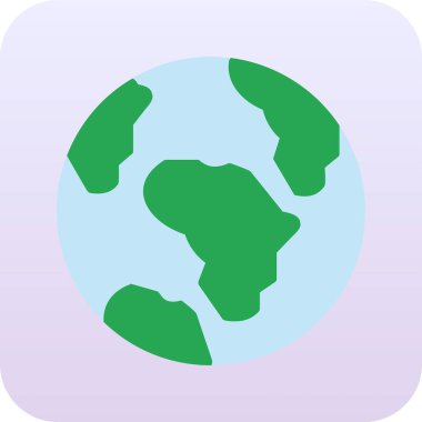 toprak küresi simgesi, vektör illüstrasyonu basit tasarım