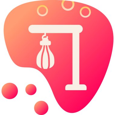 Bir Kum Torbası simgesinin vektör illüstrasyonu