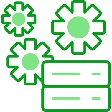 Teknik Servis simgesi, vektör illüstrasyonu basit tasarım