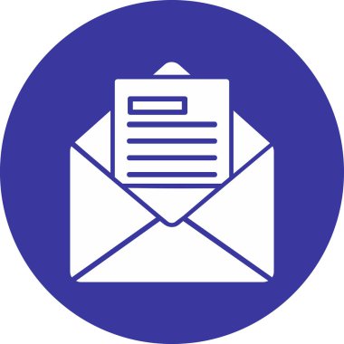 E- posta İş Teklif simgesi vektör illüstrasyonu