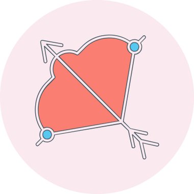 Viking yayı. Web simgesi basit tasarım