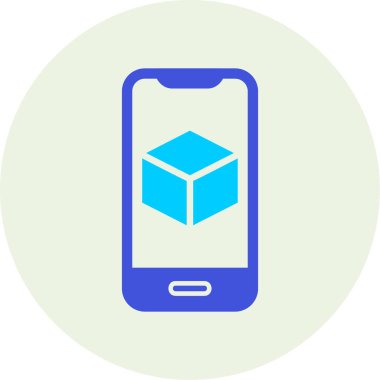 Görüntüde Artırılmış Gerçeklik simgesine sahip akıllı telefon 