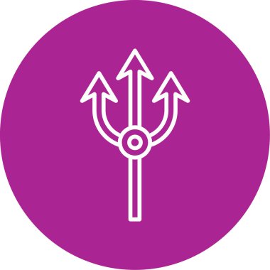 Mızrak. Web simgesi basit tasarım         