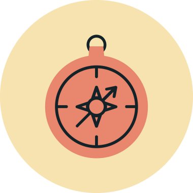 Pusula simgesi vektör resimlemesi 