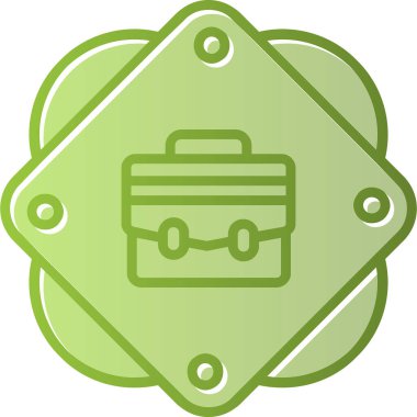 Bavul web simgesi, vektör çizim