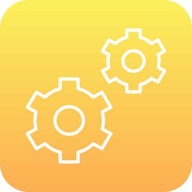 Vitesli ayar simgesi, vektör illüstrasyonu basit tasarım