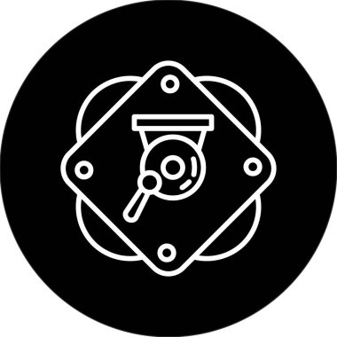 gong simgesi web basit illüstrasyon