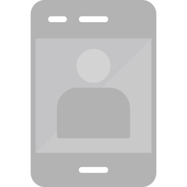 Mobil Kullanıcı simgesinin vektör çizimi