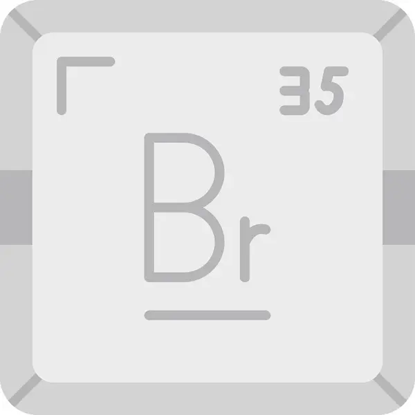 stock vector Bromine - Fundamental Chemical Element