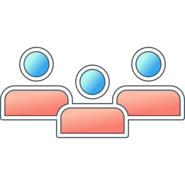 Seyirci Web simgesi vektör illüstrasyonu