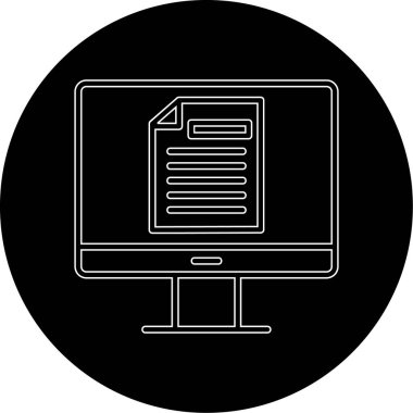 Çevrimiçi Test Ağı simgesi, vektör illüstrasyonu