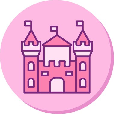 Castle vektör resimleme tasarımı
