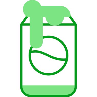 Soda kutusu. Web simgesi basit illüstrasyon