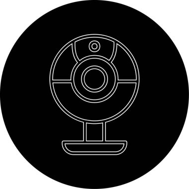 Web kamera simge vektör çizim
