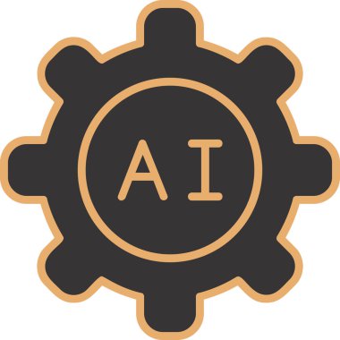 Ai Ayarları web simgesi, vektör illüstrasyonu 