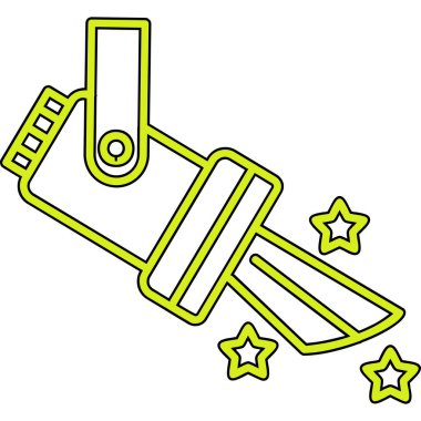 Spotlight simgesi, web basit illüstrasyon