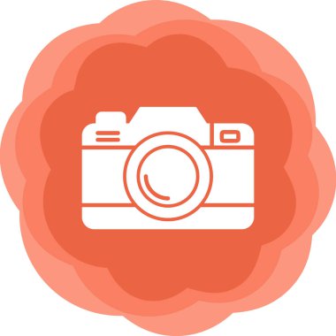 Kamera. Web simgesi basit illüstrasyon 