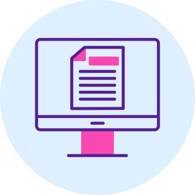 Çevrimiçi Test Ağı simgesi, vektör illüstrasyonu