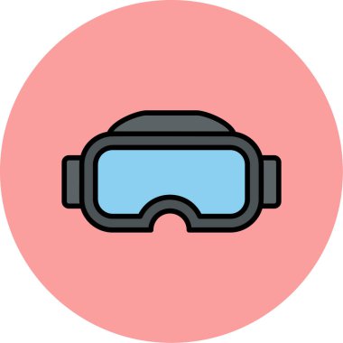 Gözlükler. Web simgesi basit illüstrasyon