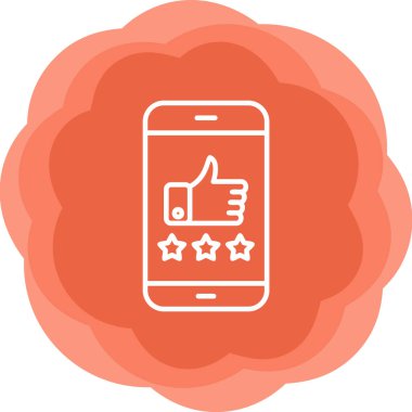 derecelendirme simgesi, vektör illüstrasyonu basit tasarım