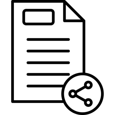 Bağlam Simgesi Basit Vektör İllüstrasyonu