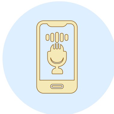 ses kontrolü, mikrofon web simgesi, basit vektör illüstrasyonu 