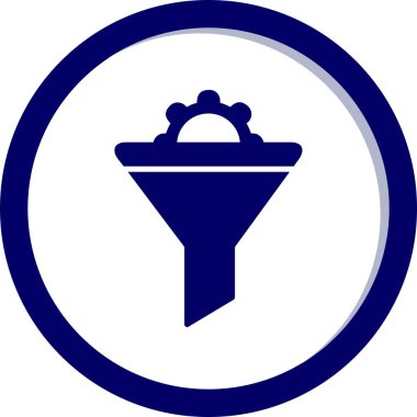 Vektör illüstrasyon Huni ağ simgesi 