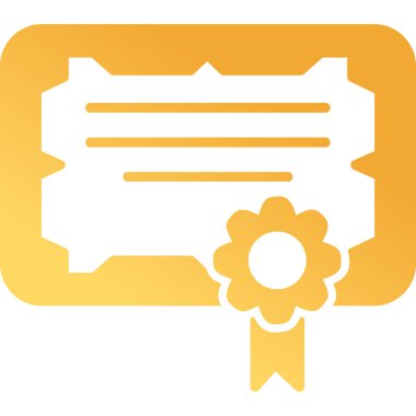 Sertifika. Web simgesi basit tasarım