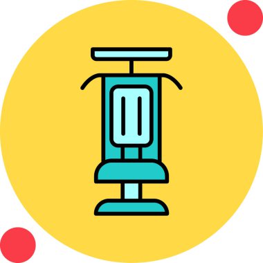 Modern Gym Machine simgesinin vektör çizimi         