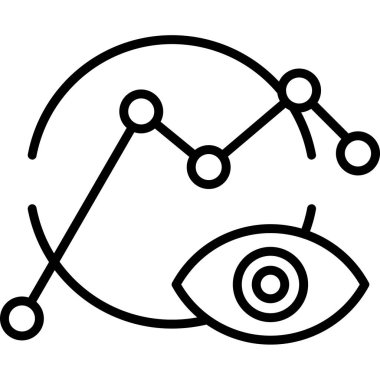 Veri Görselleştirme Web simgesi vektör çizimi       