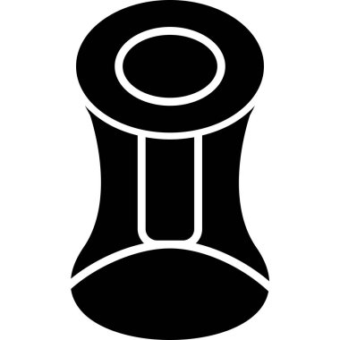 Hiperboid. Web simgesi basit illüstrasyon